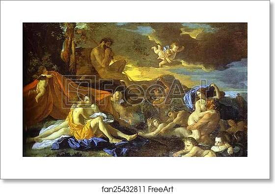 Free art print of Acis and Galatea by Nicolas Poussin