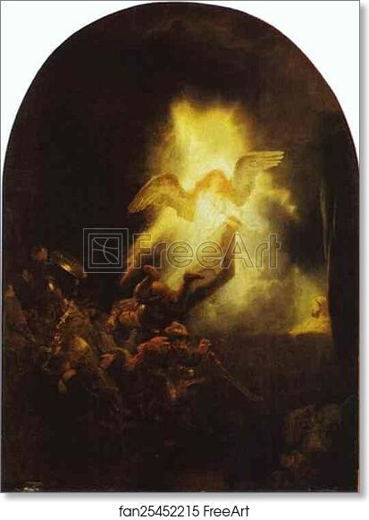 Free art print of The Resurrection of Christ by Rembrandt Harmenszoon Van Rijn