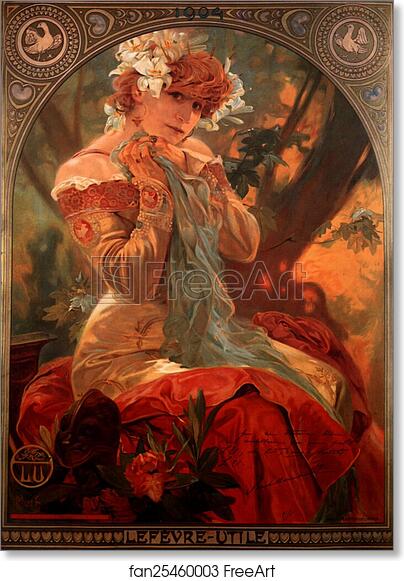 Free Art Print Of Lefevre Utile By Alphonse Mucha Sarah Bernhardt La Princesse Lointaine 1904 Freeart Fan