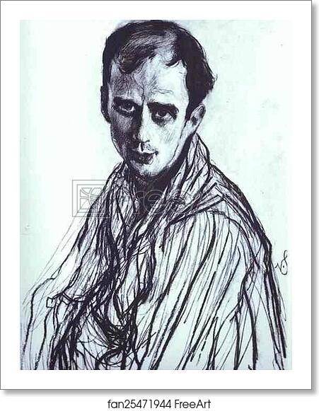 Free art print of Portrait of Mikhail Fokin by Valentin Serov