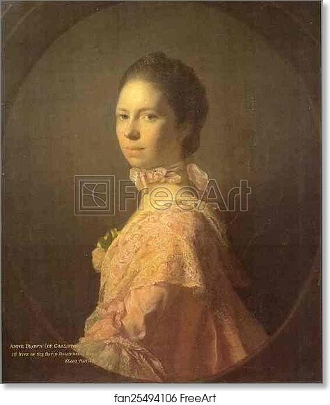 Free art print of Portrait of Anne Brown by Allan Ramsay
