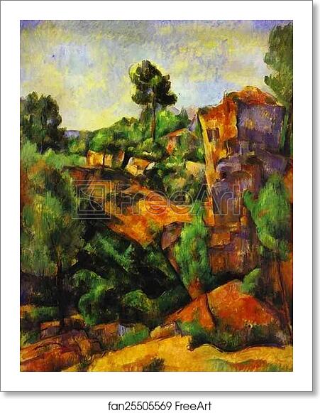 Free art print of Canyon of Bibemus by Paul Cézanne Free art print of Canyon of Bibemus by Paul Cézanne