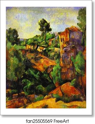 Free art print of Canyon of Bibemus by Paul Cézanne