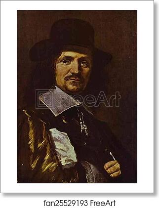 Free art print of Portrait of the Painter Jan Asselin by Frans Hals