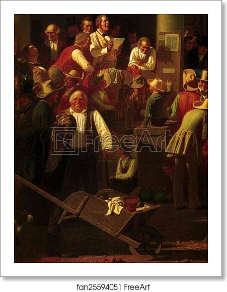 Free art print of The Verdict of the People. Detail by George Caleb Bingham Free art print of The Verdict of the People. Detail by George Caleb Bingham