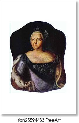 Free art print of Portrait of Empress Elizaveta Petrovna by Aleksey Antropov