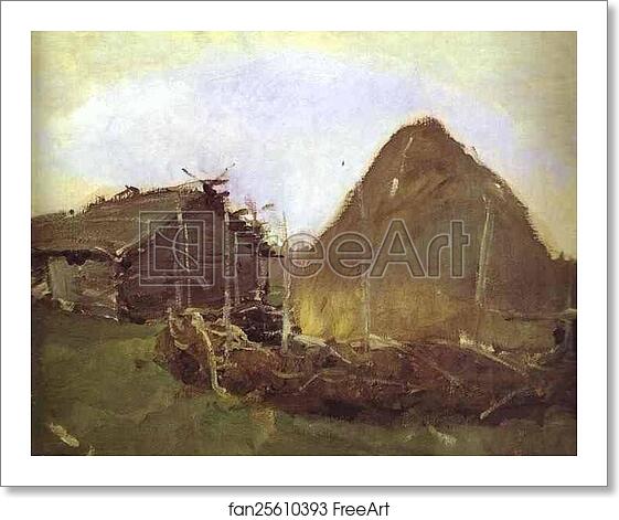 Free art print of Haystack by Valentin Serov Free art print of Haystack by Valentin Serov