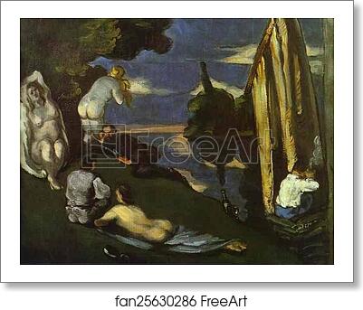 Free art print of Pastoral (Idyll) by Paul Cézanne