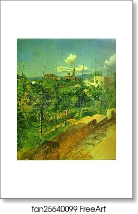 Free art print of Vineyard at Vico by Nikolay Gay