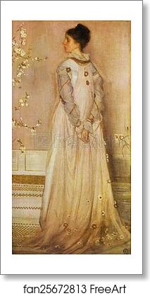 Free art print of Symphony in Flesh Color and Pink: Portrait of Mrs. Frances Leyland by James Abbott Mcneill Whistler