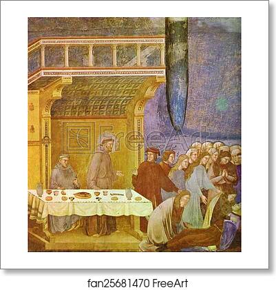 Free art print of The Death of Knight of Celano by Giotto