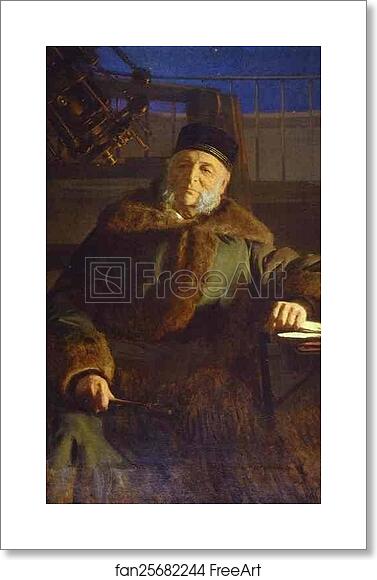 Free art print of Portrait of the Astronomer Otto Struve, Director of the Pulkovo Observatory by Ivan Kramskoy