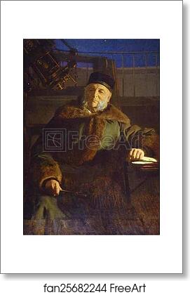 Free art print of Portrait of the Astronomer Otto Struve, Director of the Pulkovo Observatory by Ivan Kramskoy