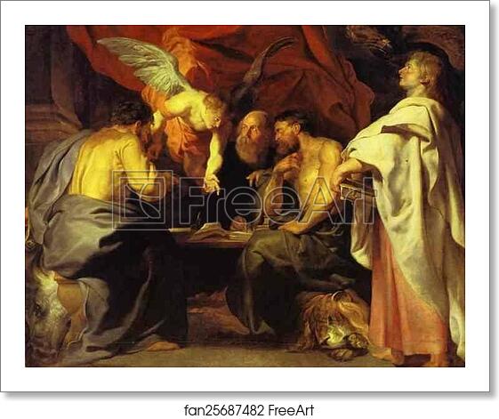 Free art print of The Four Evangelists by Peter Paul Rubens Free art print of The Four Evangelists by Peter Paul Rubens