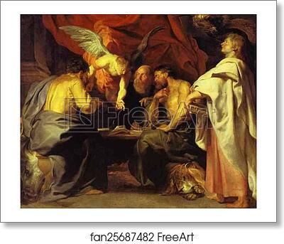 Free art print of The Four Evangelists by Peter Paul Rubens