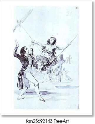 Free art print of The Swing by Francisco De Goya Y Lucientes