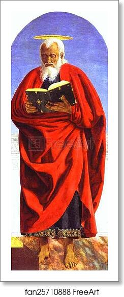 Free art print of St. John the Evangelist by Piero Della Francesca Free art print of St. John the Evangelist by Piero Della Francesca