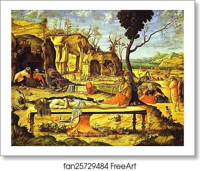 Free art print of The Preparation for the Entombment of Christ (Meditation on the Dead Christ) by Vittore Carpaccio