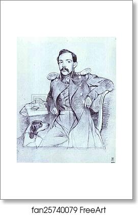 Free art print of Portrait of Lieutenant Lvov by Pavel Fedotov