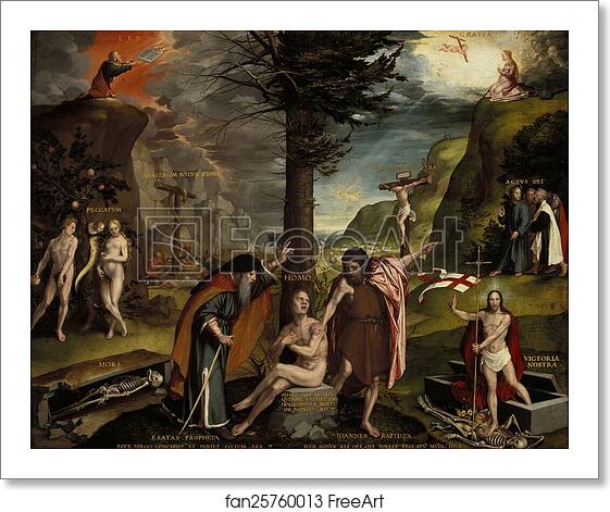 Free art print of An Allegory of the Old and New Testaments by Hans Holbein The Younger Free art print of An Allegory of the Old and New Testaments by Hans Holbein The Younger