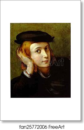 Free art print of Portrait of a Young Man by Correggio