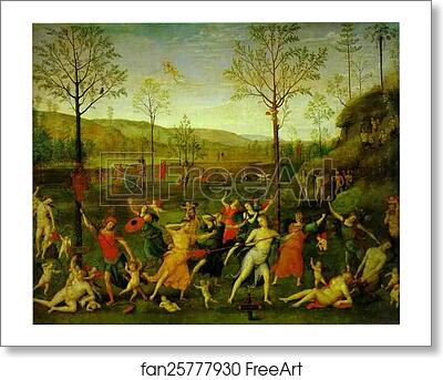 Free art print of The Combat of Love and Chastity by Pietro Perugino