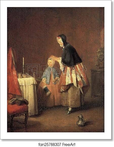 Free art print of The Morning Toilet by Jean-Baptiste-Simeon Chardin Free art print of The Morning Toilet by Jean-Baptiste-Simeon Chardin