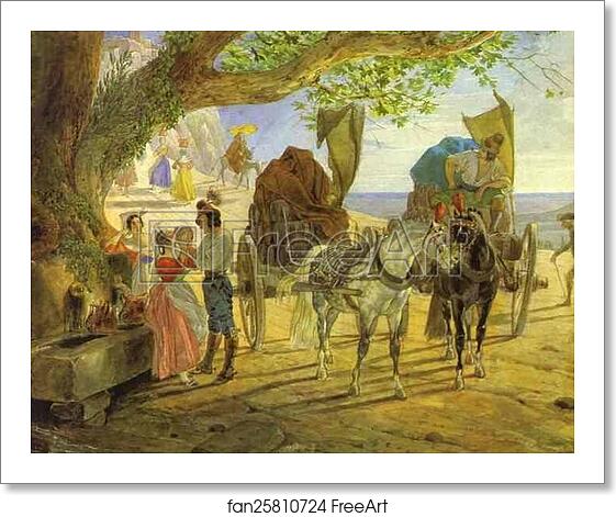 Free art print of Fete in Albano by Karl Brulloff Free art print of Fete in Albano by Karl Brulloff
