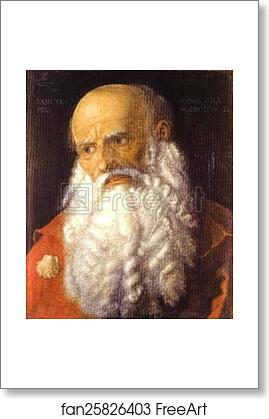 Free art print of St. James the Apostle by Albrecht Dürer Free art print of St. James the Apostle by Albrecht Dürer