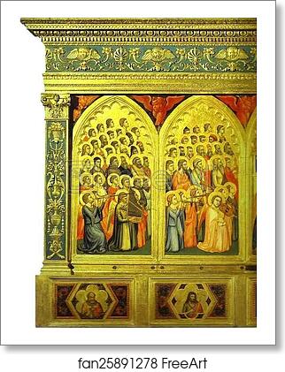 Free art print of Baroncelli Polyptych. Detail, left part by Giotto