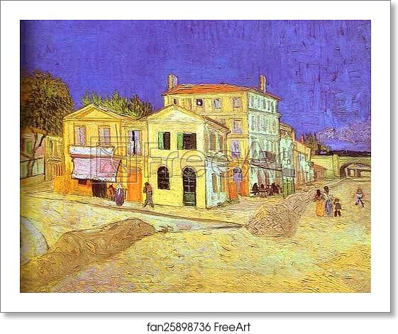 Free art print of Vincent's House in Arles (The Yellow House) by Vincent Van Gogh Free art print of Vincent's House in Arles (The Yellow House) by Vincent Van Gogh