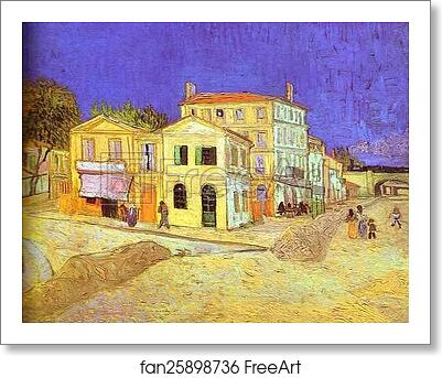 Free art print of Vincent's House in Arles (The Yellow House) by Vincent Van Gogh