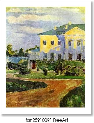 Free art print of Manor House at Zubrilovka by Victor Borisov-Musatov