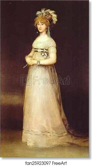 Free art print of Portrait of the Countess of Chinchón by Francisco De Goya Y Lucientes