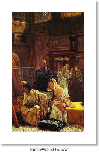 Free art print of A Picture Gallery by Sir Lawrence Alma-Tadema Free art print of A Picture Gallery by Sir Lawrence Alma-Tadema