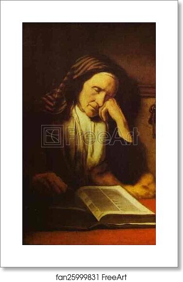 Free art print of An Old Woman Dozing over a Book by Nicolaes Maes Free art print of An Old Woman Dozing over a Book by Nicolaes Maes