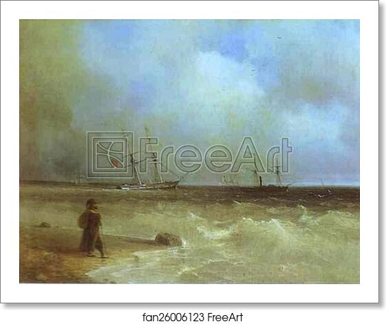 Free art print of Seashore by Ivan Aivazovsky Free art print of Seashore by Ivan Aivazovsky