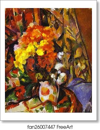 Free art print of Vase with Flowers. Chrysanthemums by Paul Cézanne Free art print of Vase with Flowers. Chrysanthemums by Paul Cézanne