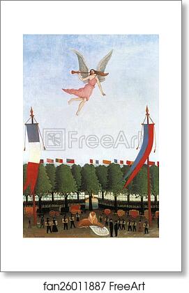 Free art print of Liberty Inviting Artists to Take Part in the 22nd Exhibition of the Société des Artites Indépendants by Henri Rousseau