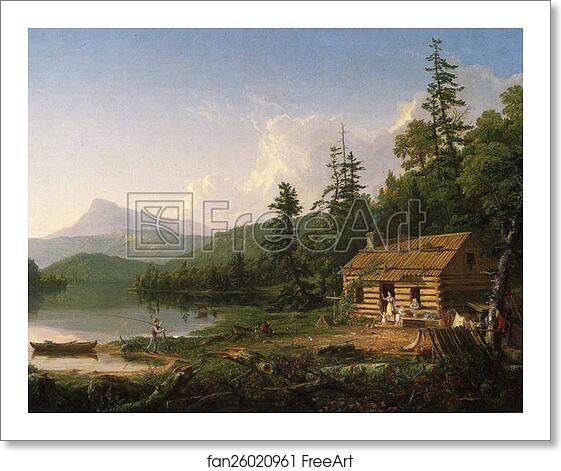Free art print of Home in the Woods by Thomas Cole Free art print of Home in the Woods by Thomas Cole