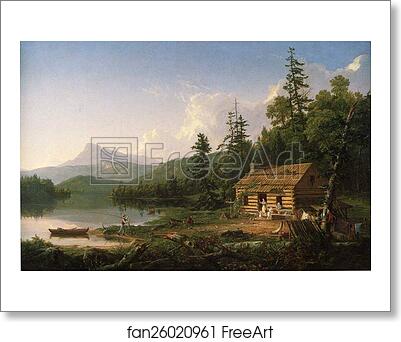 Free art print of Home in the Woods by Thomas Cole