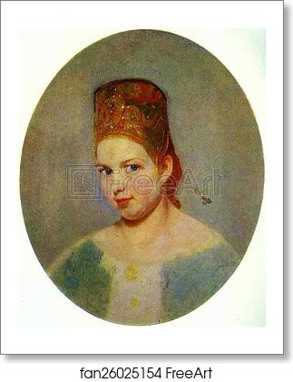 Free art print of Portrait of a Girl by Pavel Tchistyakov
