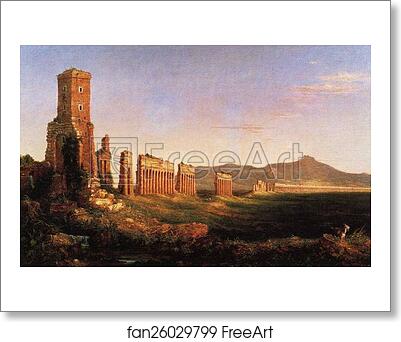 Free art print of Aqueduct near Rome by Thomas Cole