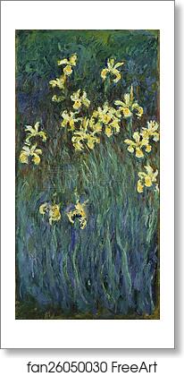 Free art print of Yellow Irises by Claude Monet Free art print of Yellow Irises by Claude Monet