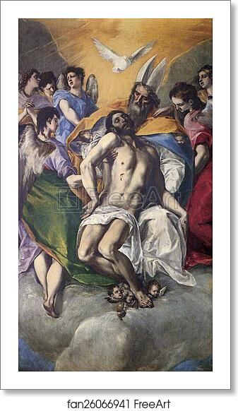 Free art print of The Holy Trinity by El Greco Free art print of The Holy Trinity by El Greco