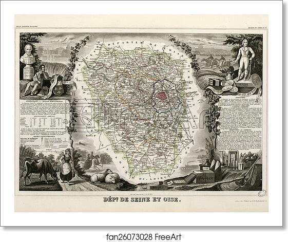 Free art print of Dépt. de Seine et Oise (région du nord) by Victor Jules Levasseur Free art print of Dépt. de Seine et Oise (région du nord) by Victor Jules Levasseur