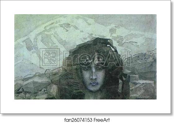 Free art print of Head of Demon by Mikhail Vrubel Free art print of Head of Demon by Mikhail Vrubel