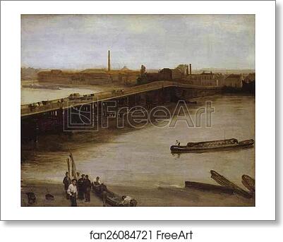 Free art print of Brown and Silver: Old Battersea Bridge by James Abbott Mcneill Whistler