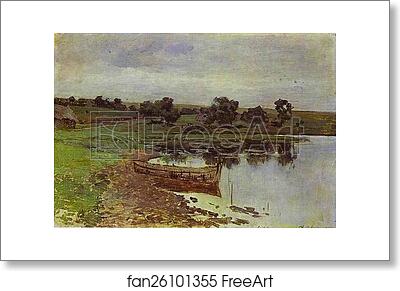 Free art print of By the Riverside by Isaac Levitan