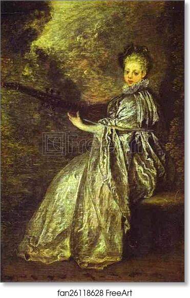 Free art print of La Finette (The Delicate Musician) by Jean-Antoine Watteau